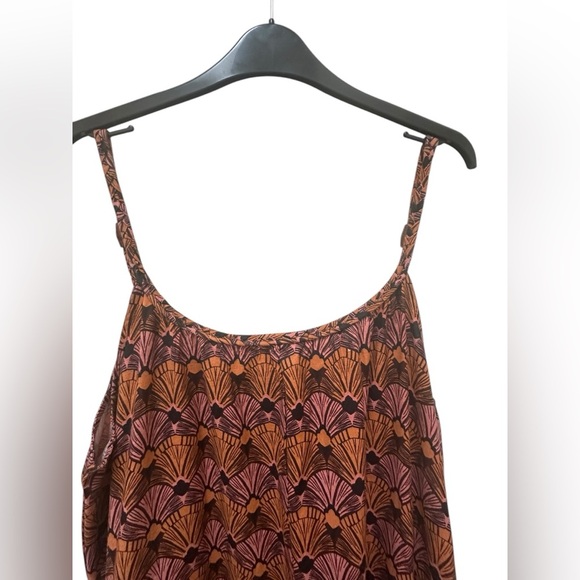 ✨ C&C California 100% cotton geometric print maxi dress size large - Picture 8 of 11